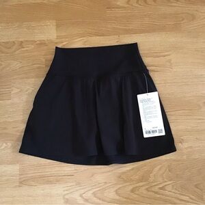 lululemon athletica Black High-Rise Skirt with Built-In Shorts